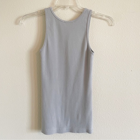 American Giant Grey Ribbed Tank Size XS Cotton Spandex - Picture 9 of 11